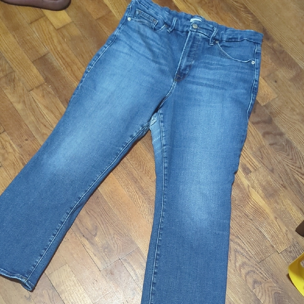 GOOD AMERICAN Cropped GOOD LEGS Jeans Sz 16